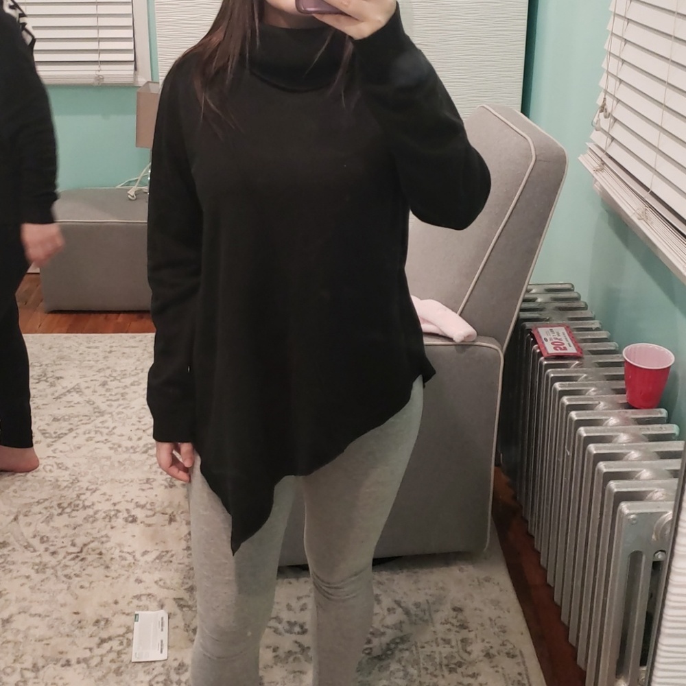 NY & CO asymmetrical cowl neck sweater